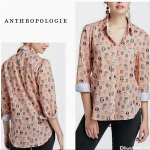 Anthropologie owl blouse